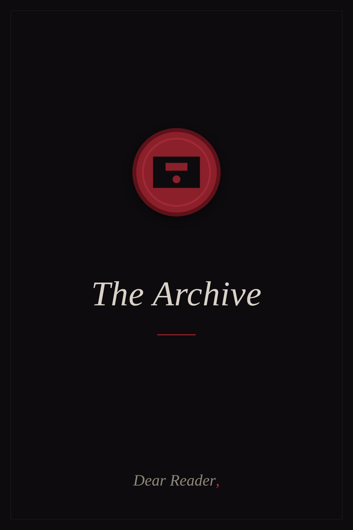 Cover of The Archive